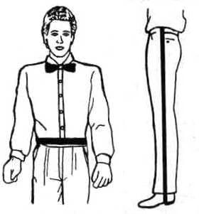 Measurements for North Hollywood Tuxedo Rentals